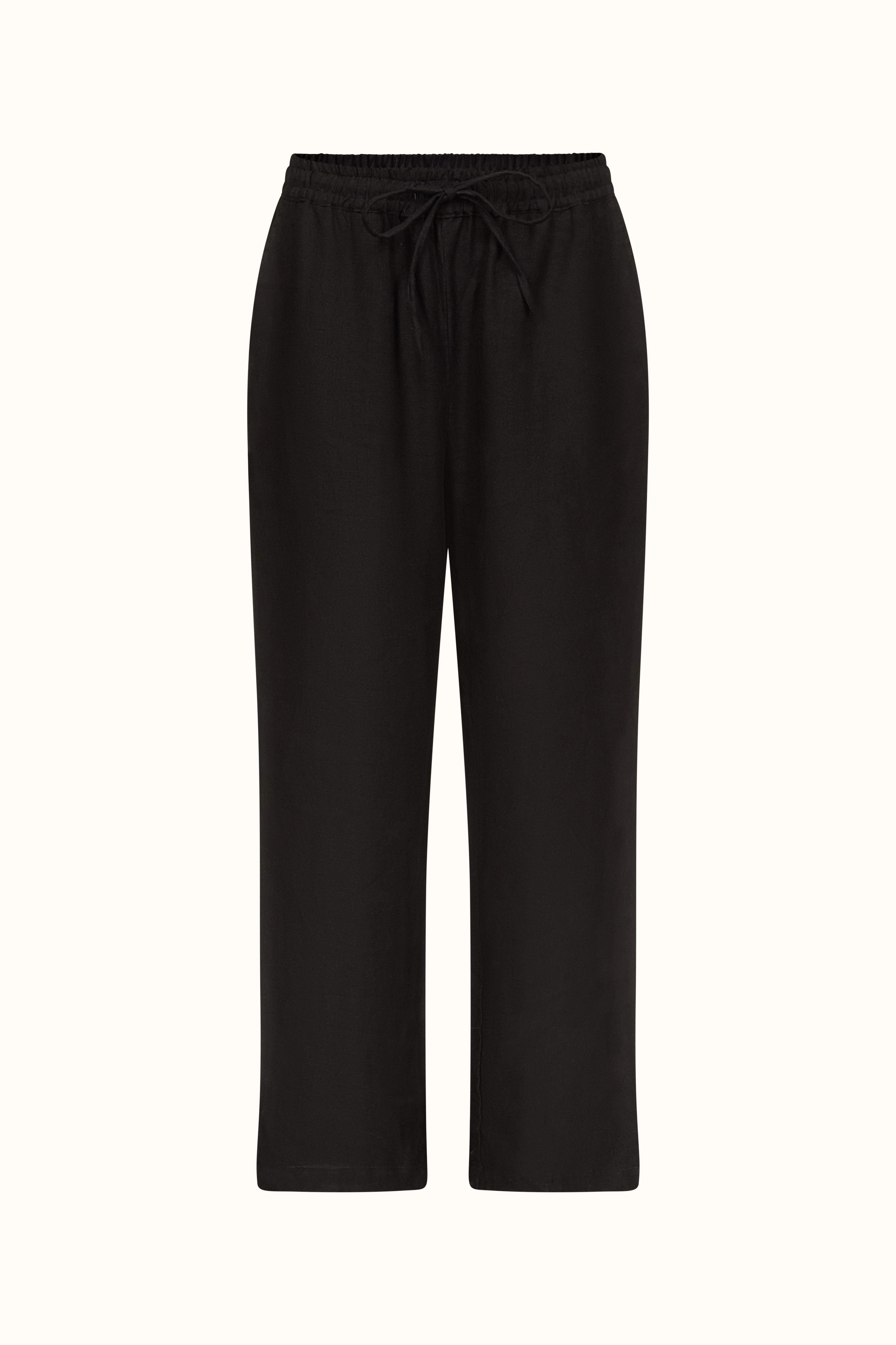The Lavinia ~ Black Linen Pyjama Trousers