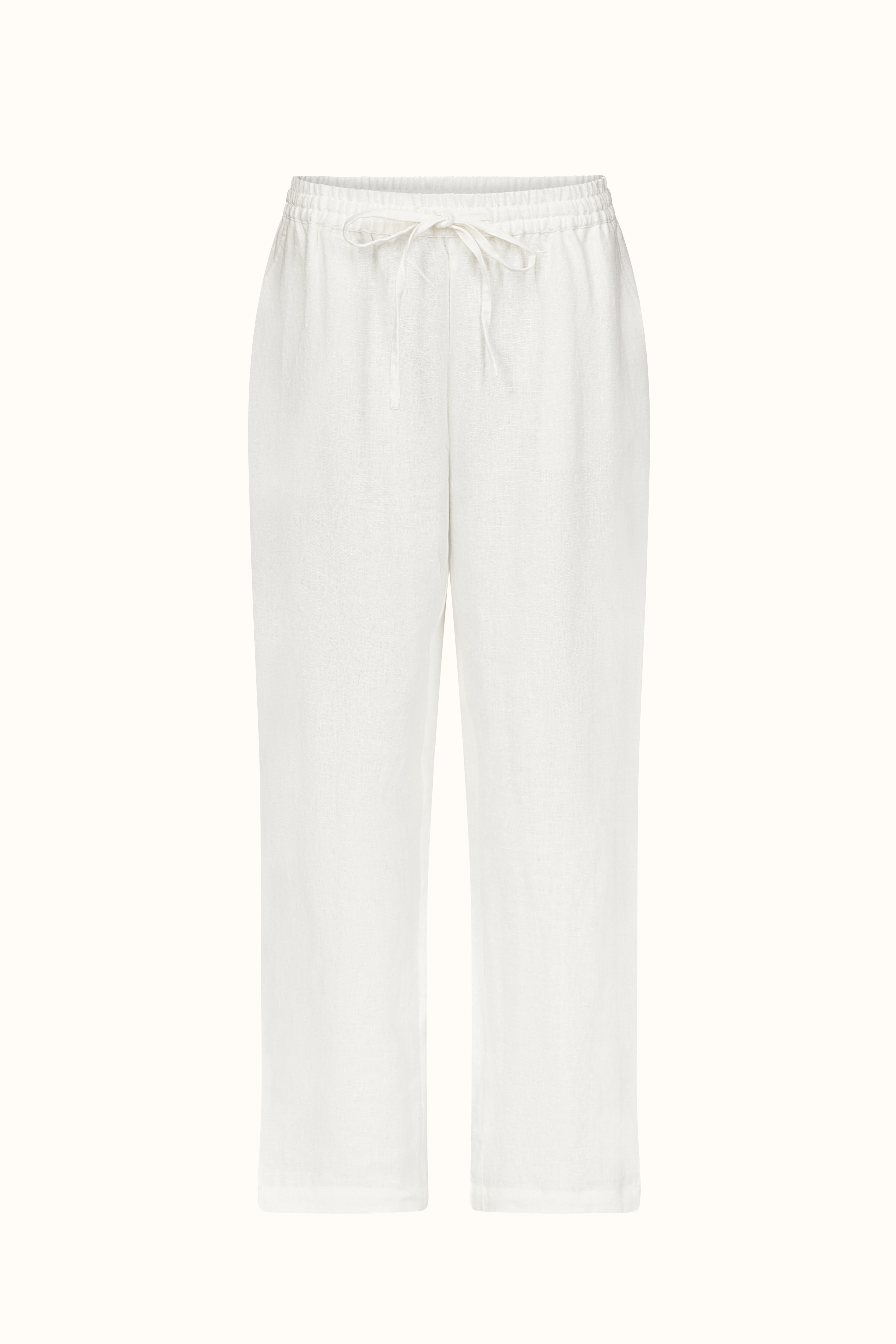 The Lavinia ~ White Linen Pyjama Trousers
