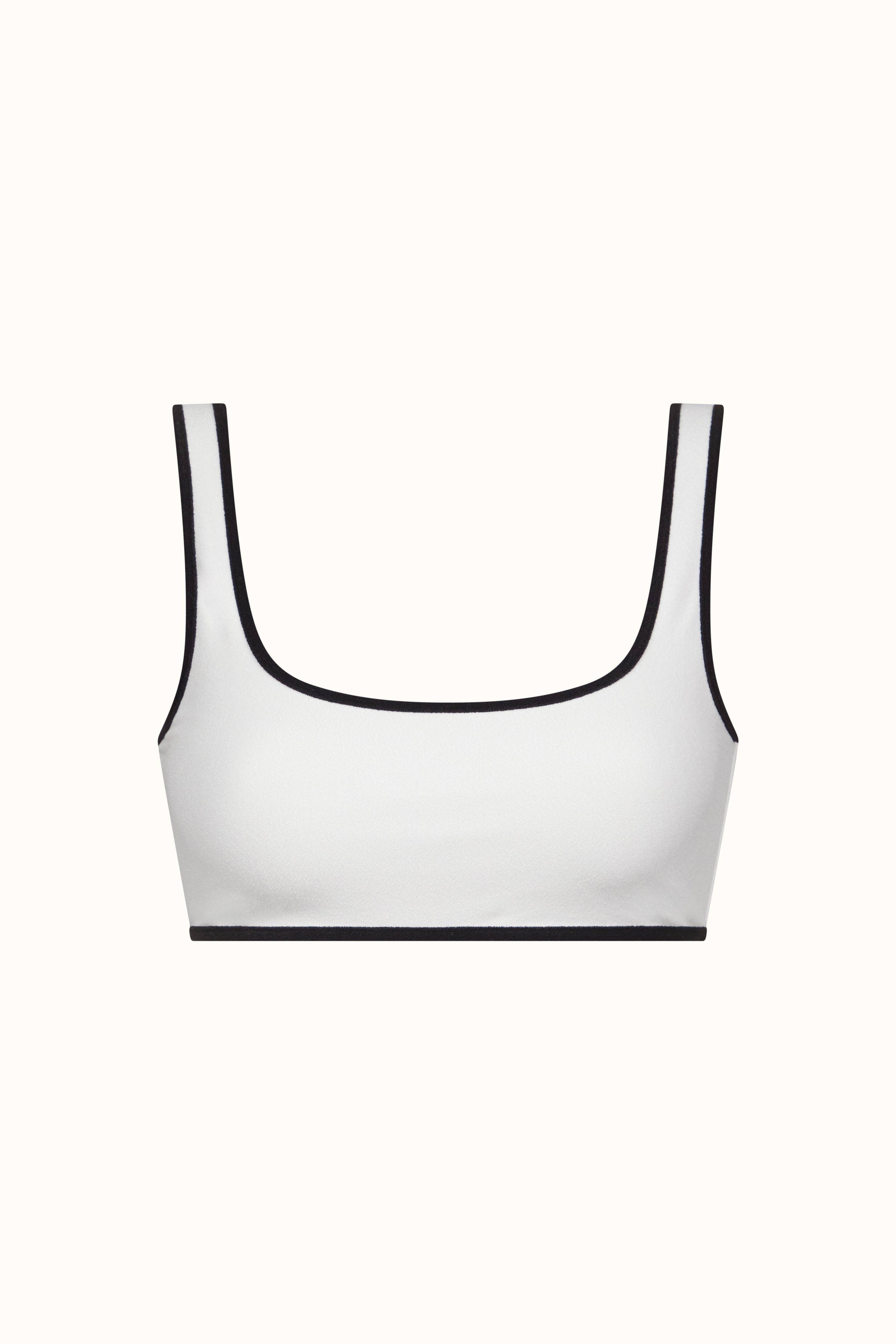 The Black & White Terry Athletic Top