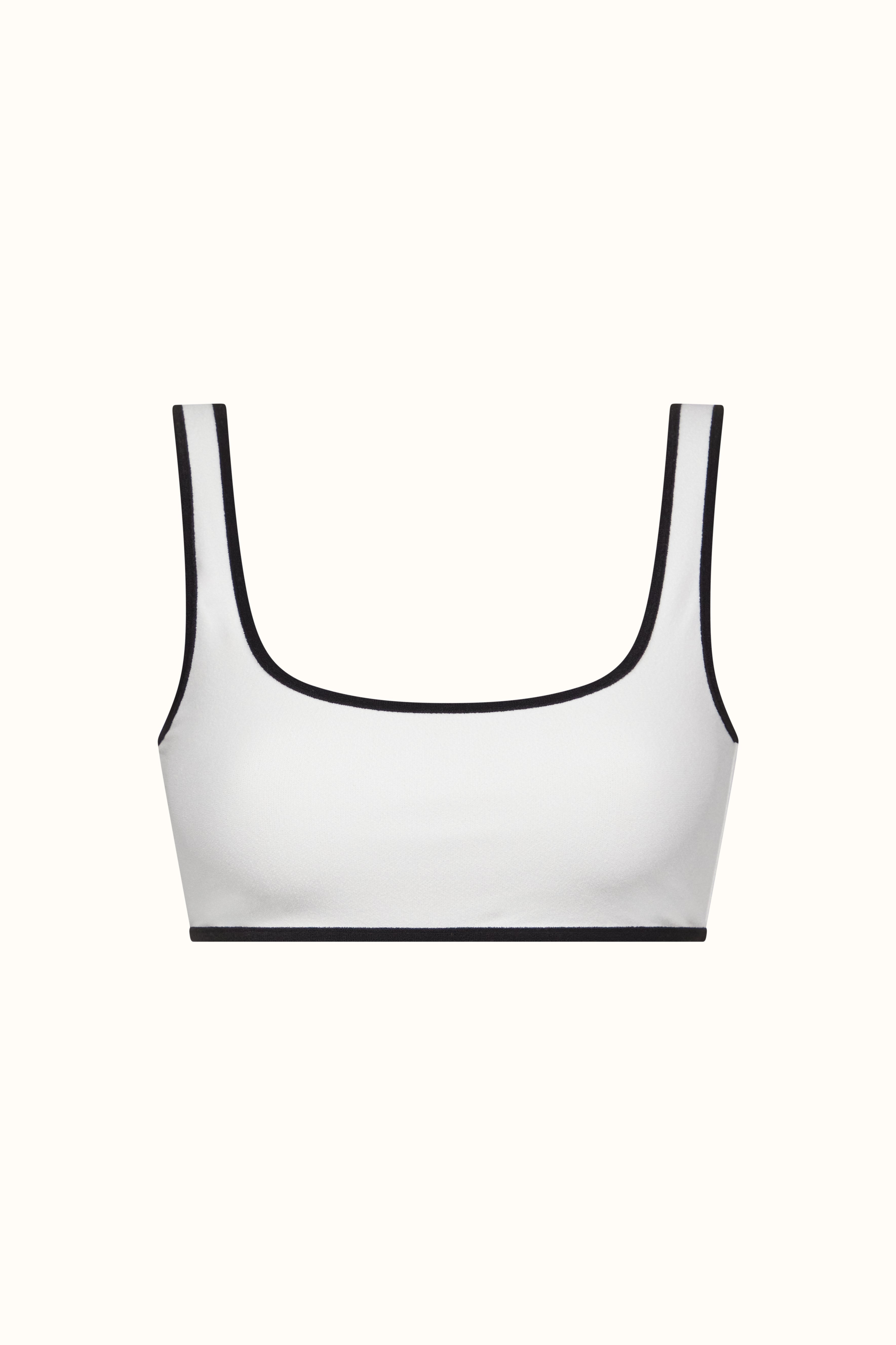 The Black & White Terry Athletic Top