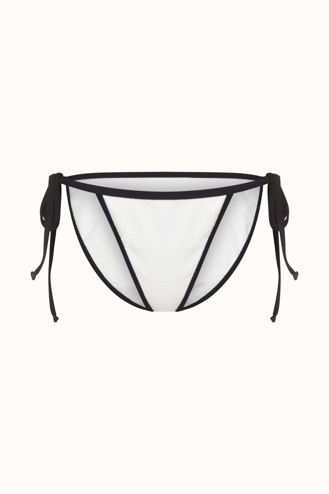 The Black & White Terry Tie-Me-Up Brief