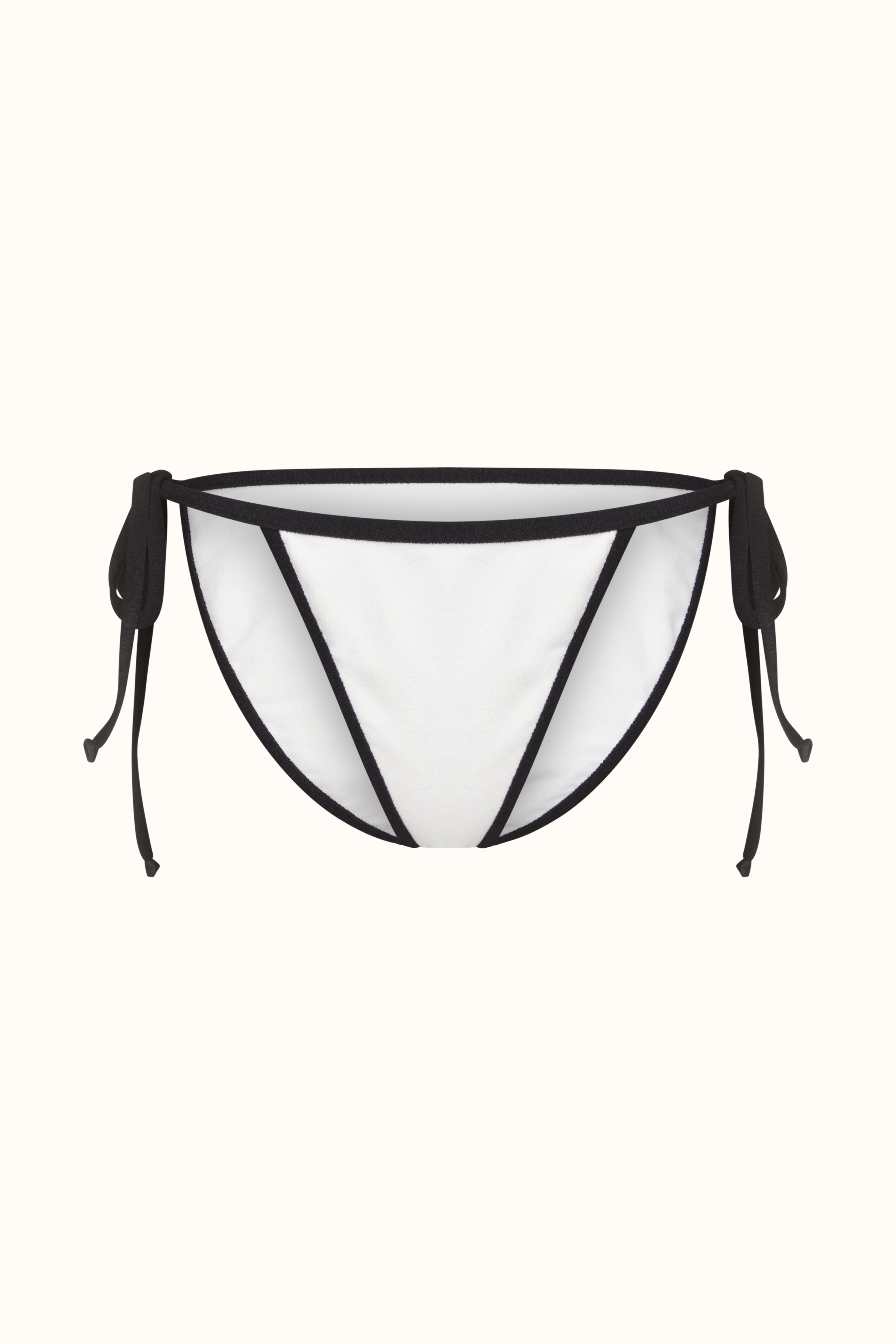 The Black & White Terry Tie-Me-Up Brief