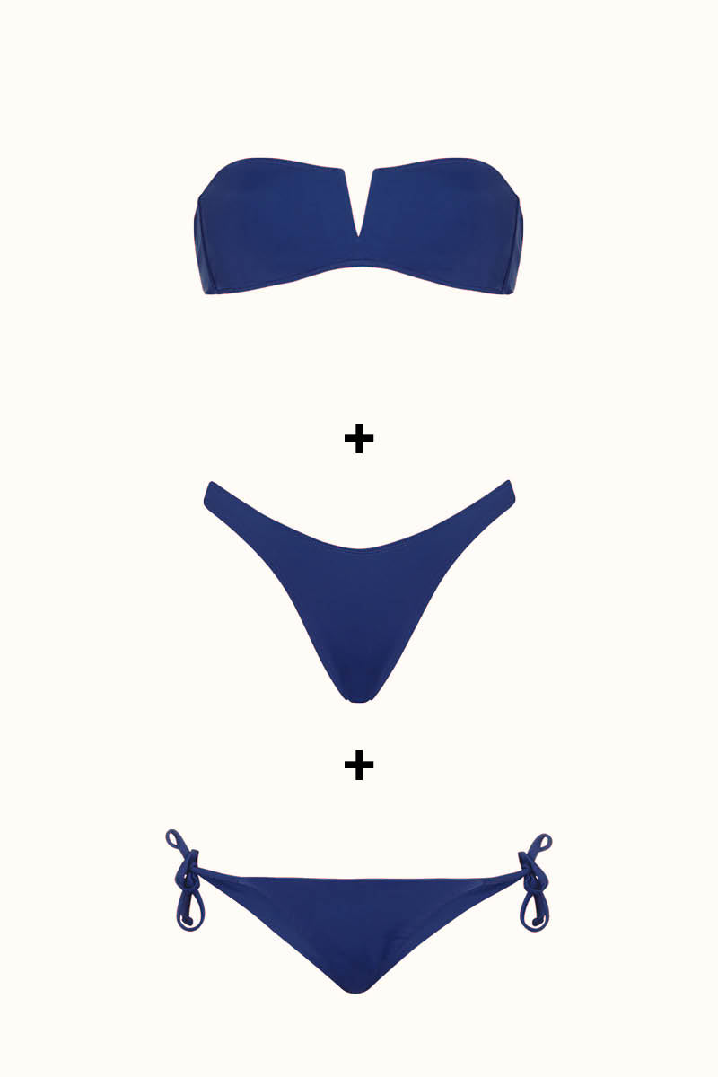 The Strapless Top & Brazilian Thong & Tie-Me-Up Brief - 2 FOR 1