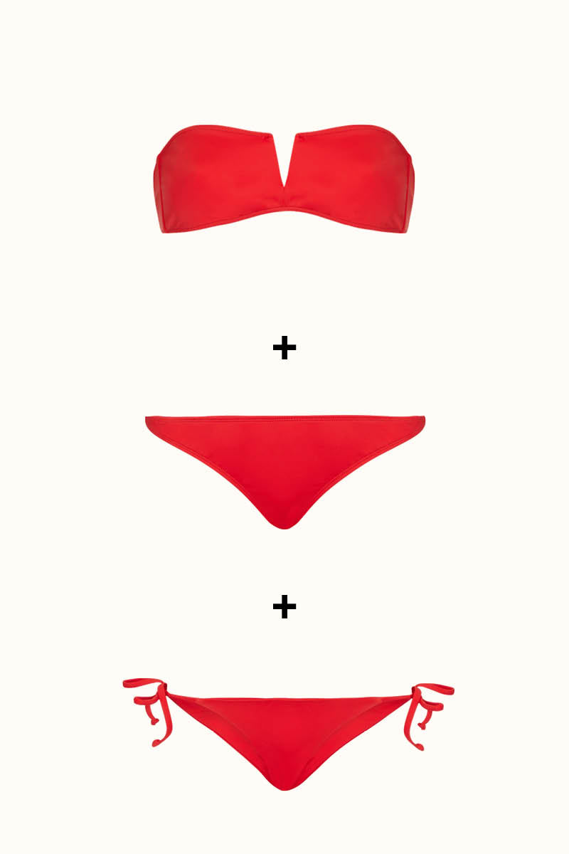 The Strapless Top & Cheeky Classic Brief & Tie-Me-Up Brief - 2 FOR 1