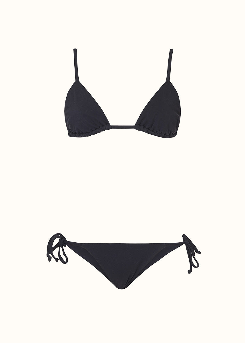 The Triangle Top & Tie-Me-Up Brief - Matte Fabric
