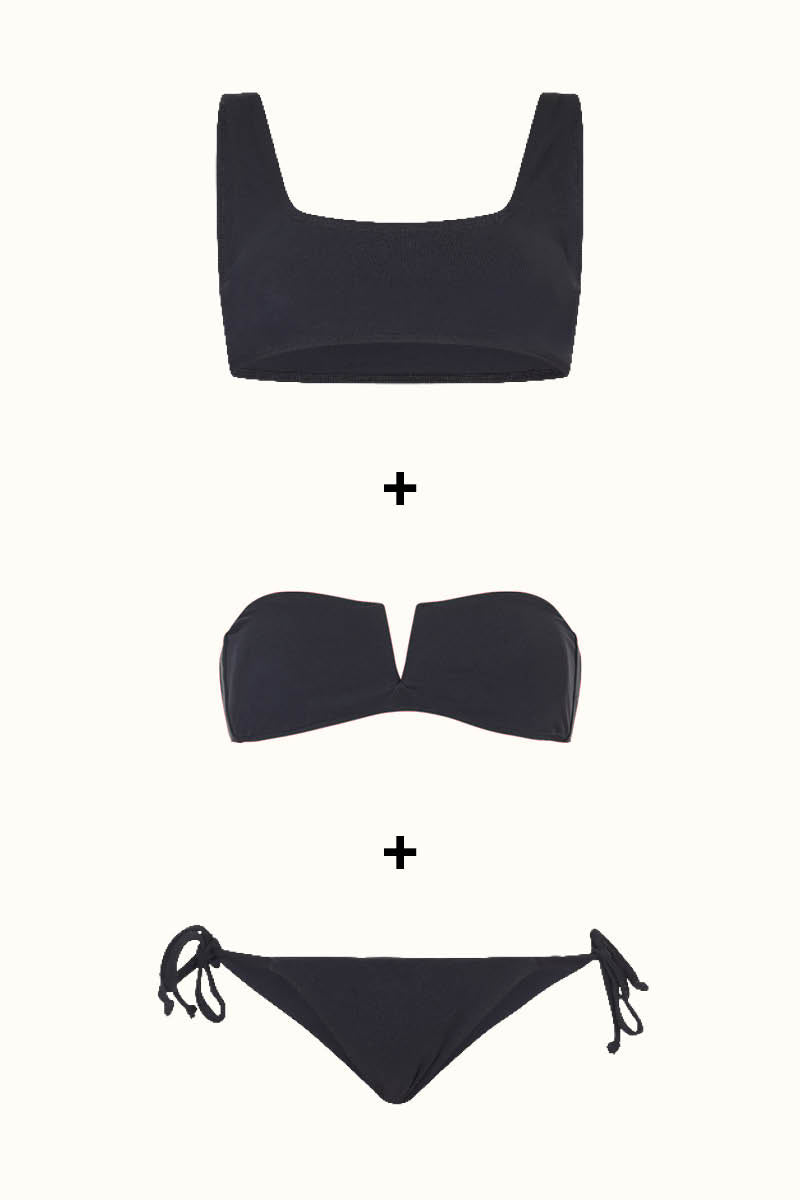The Athletic Top & Strapless Top & Tie-Me-Up Brief - 2 FOR 1