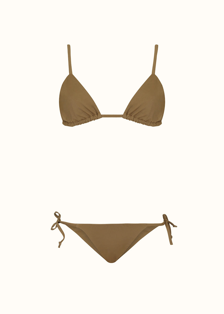 The Triangle Top & Tie-Me-Up Brief - Matte Fabric