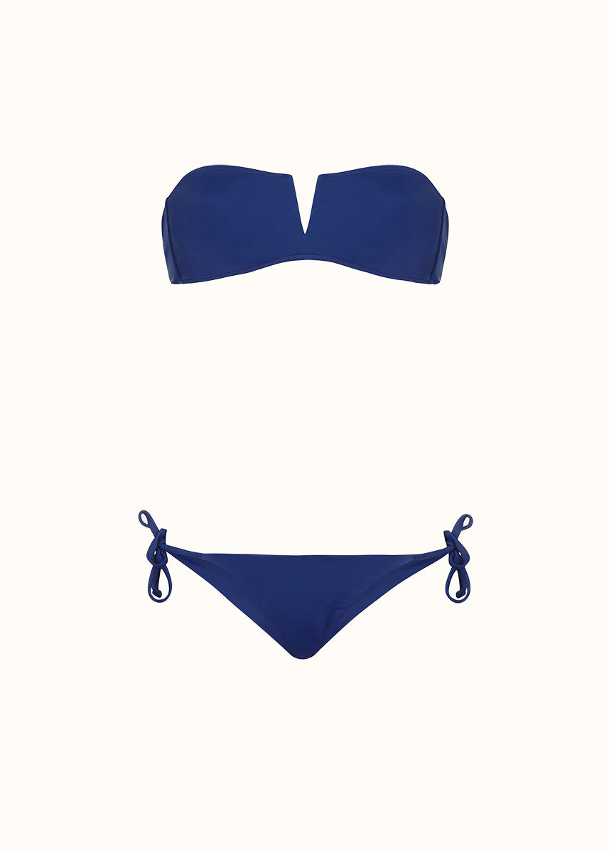 The Strapless Top & Tie-Me-Up Brief - Matte Fabric