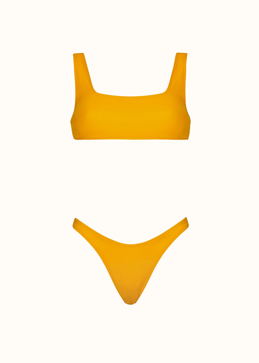 The Athletic Top & Brazilian Thong - Matte Fabric