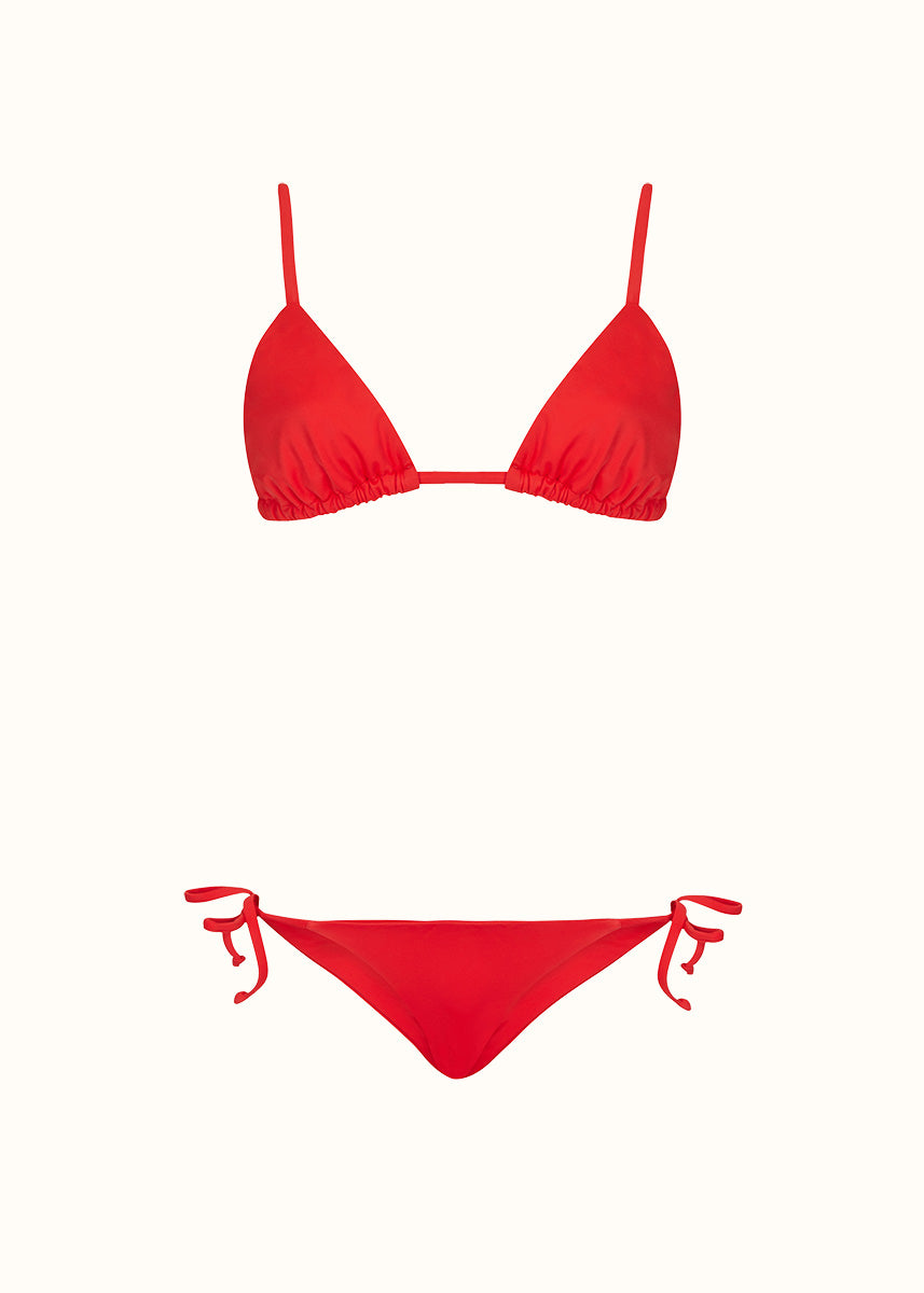 The Triangle Top & Tie-Me-Up Brief - Matte Fabric