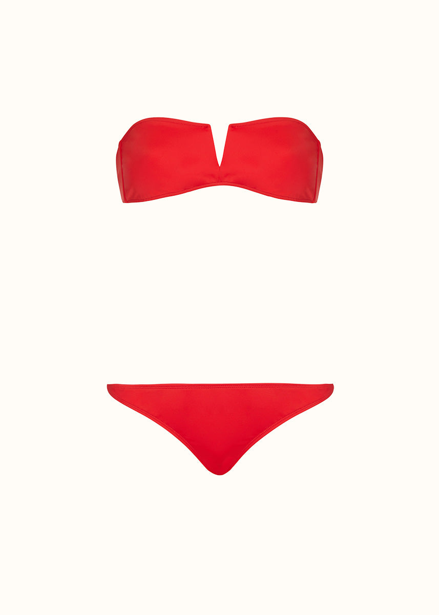 The Strapless Top & Cheeky Classic Brief - Matte Fabric