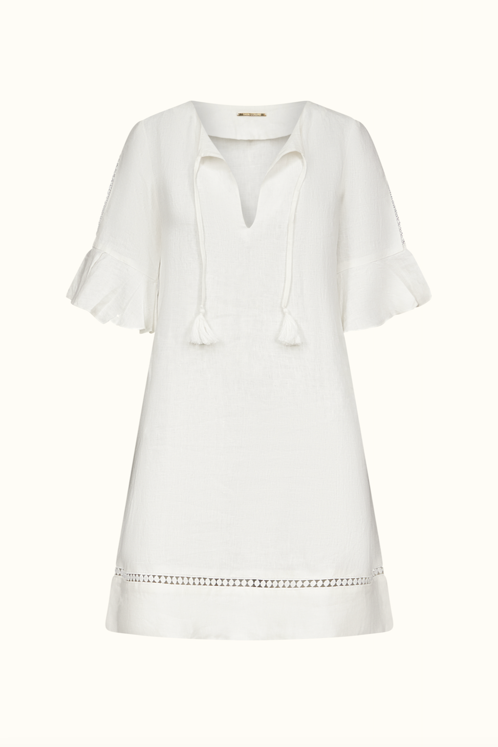 The Alicia Linen Dress ~ White