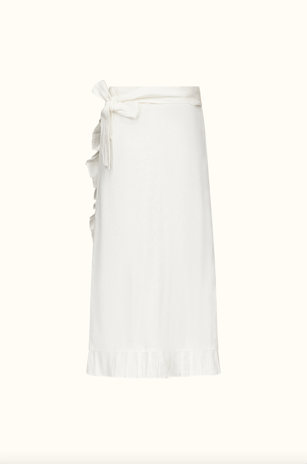 The Isabella ~ Long Linen Wrap Skirt