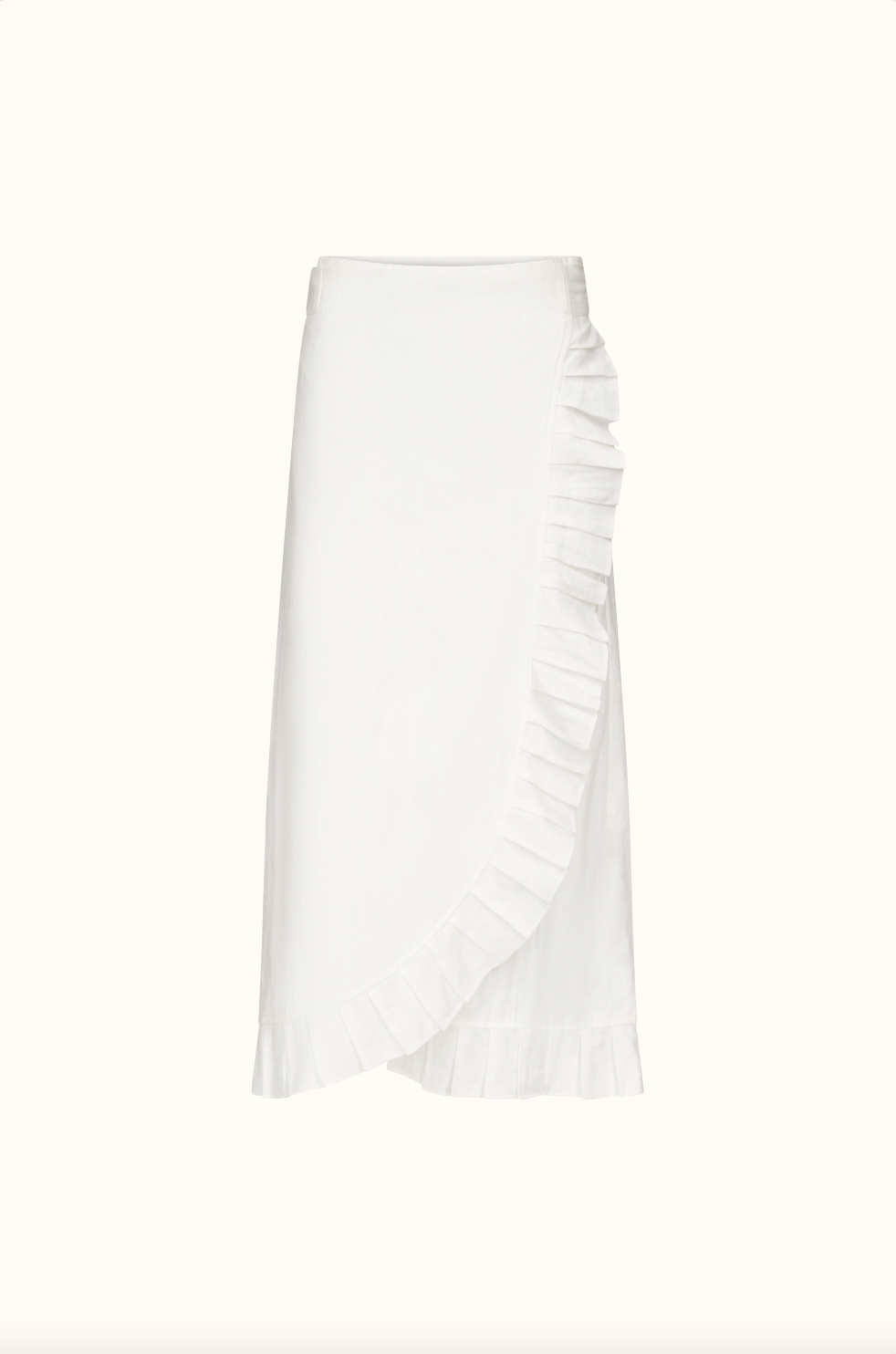 The Isabella ~ Long Linen Wrap Skirt