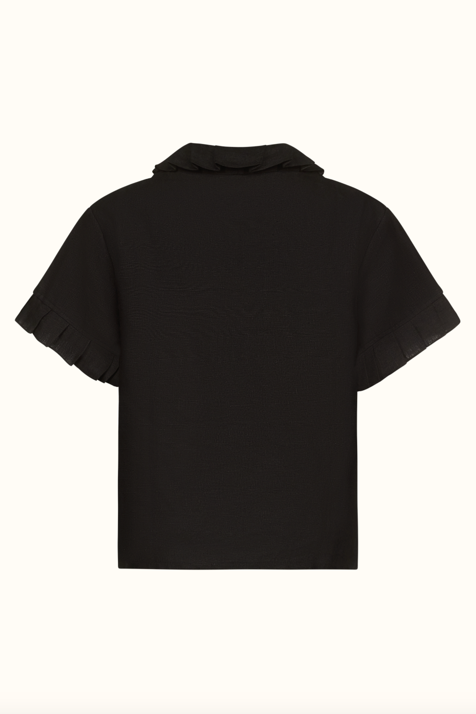 The Gaia ~ Black Linen Pyjama Set