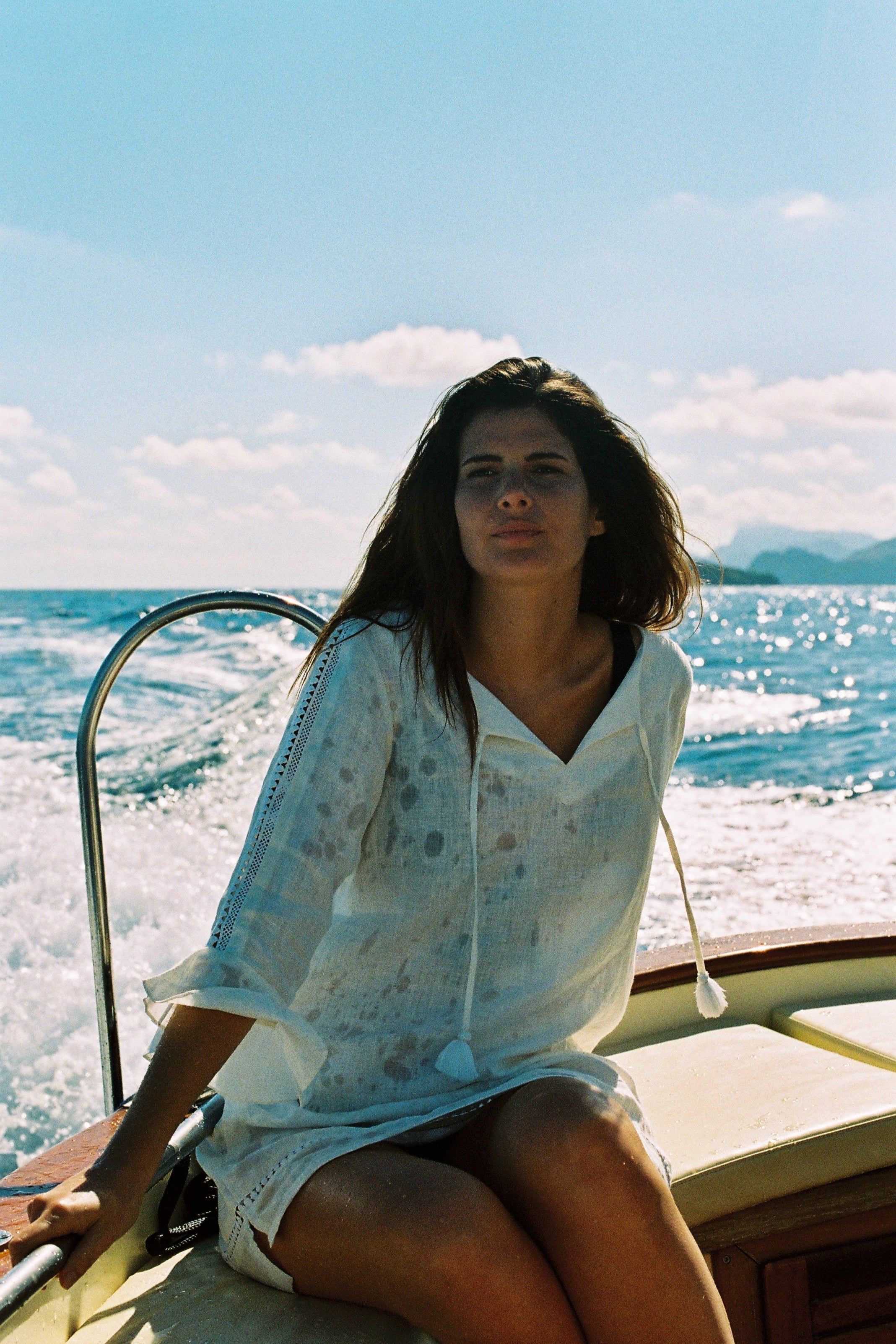 The Alicia Linen Dress ~ White