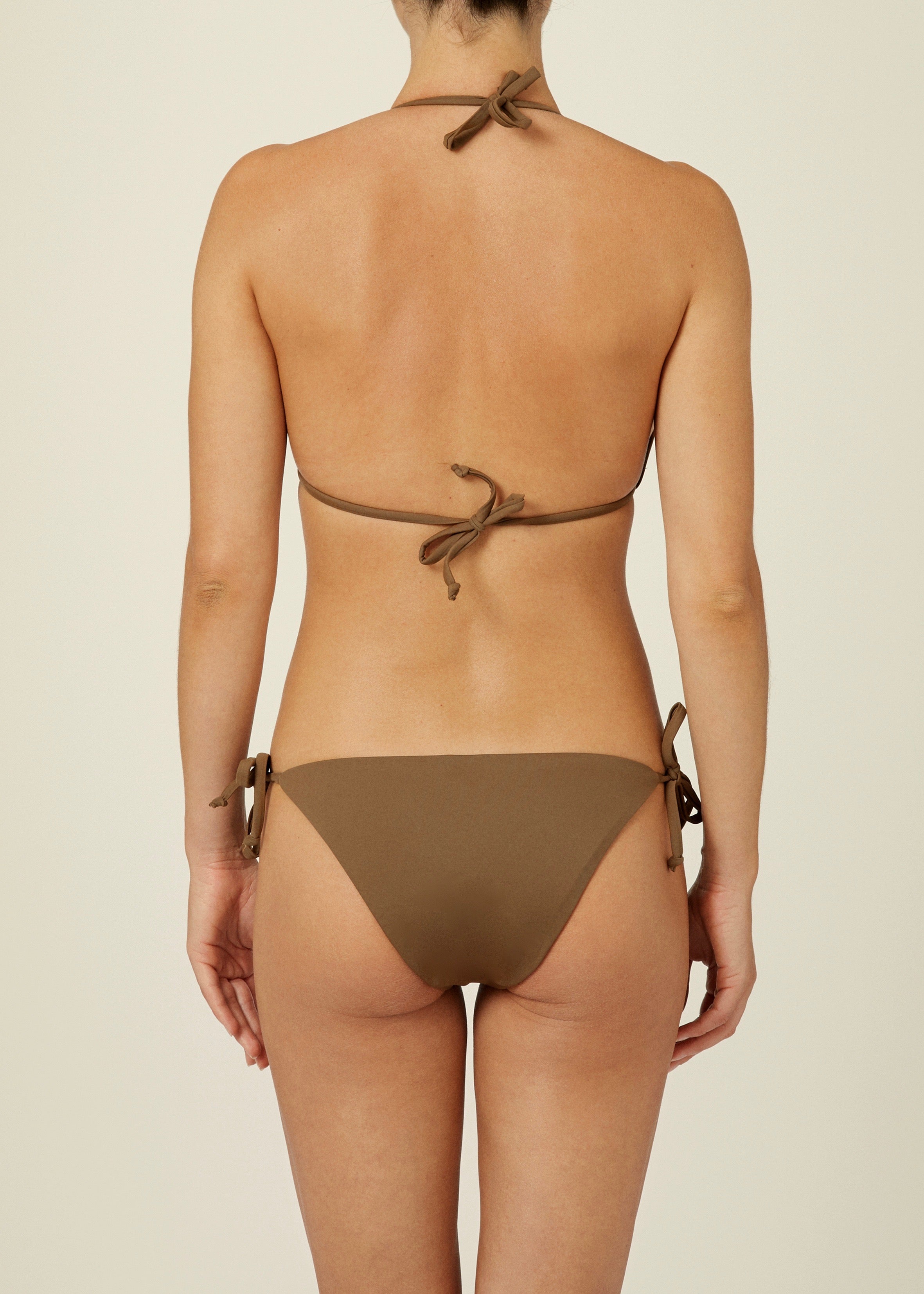 The Triangle Top & Tie-Me-Up Brief - Matte Fabric