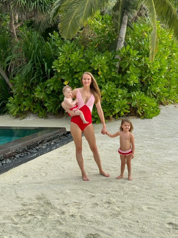 The Mini Red Terry Bloomers