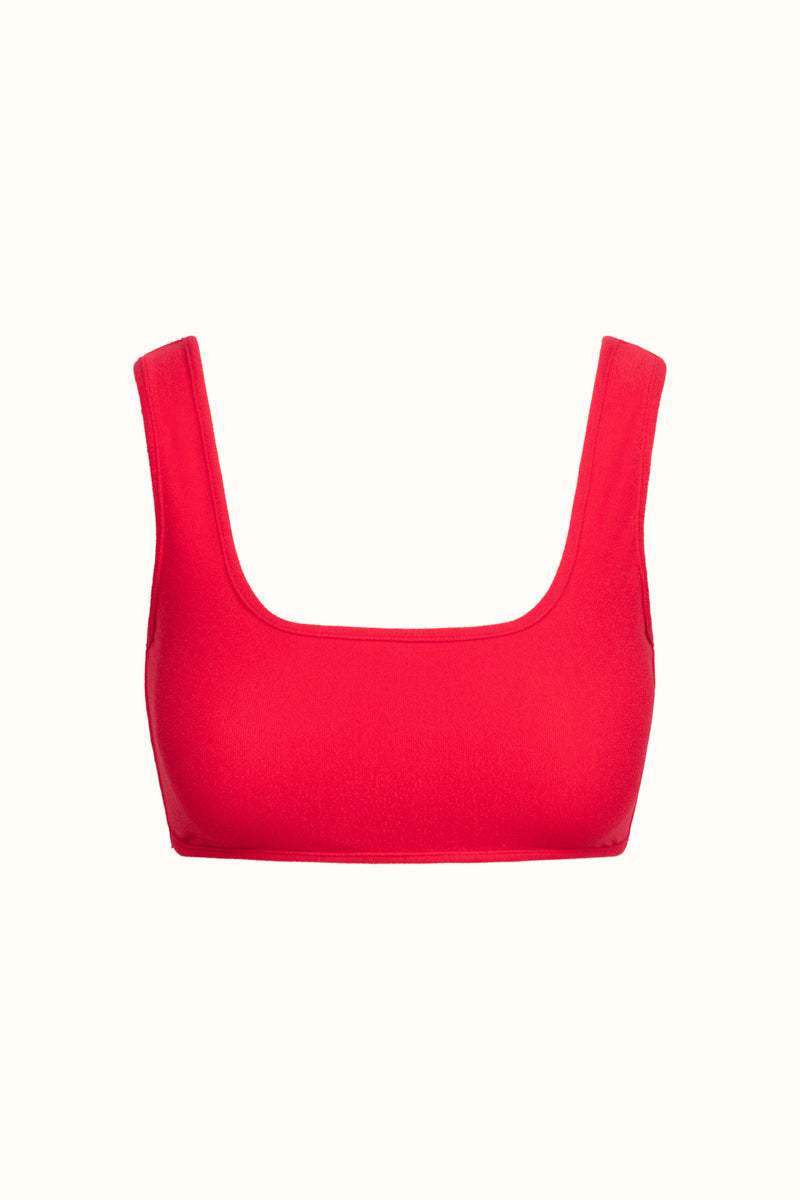 The Red Terry Athletic Top ~ Reversible