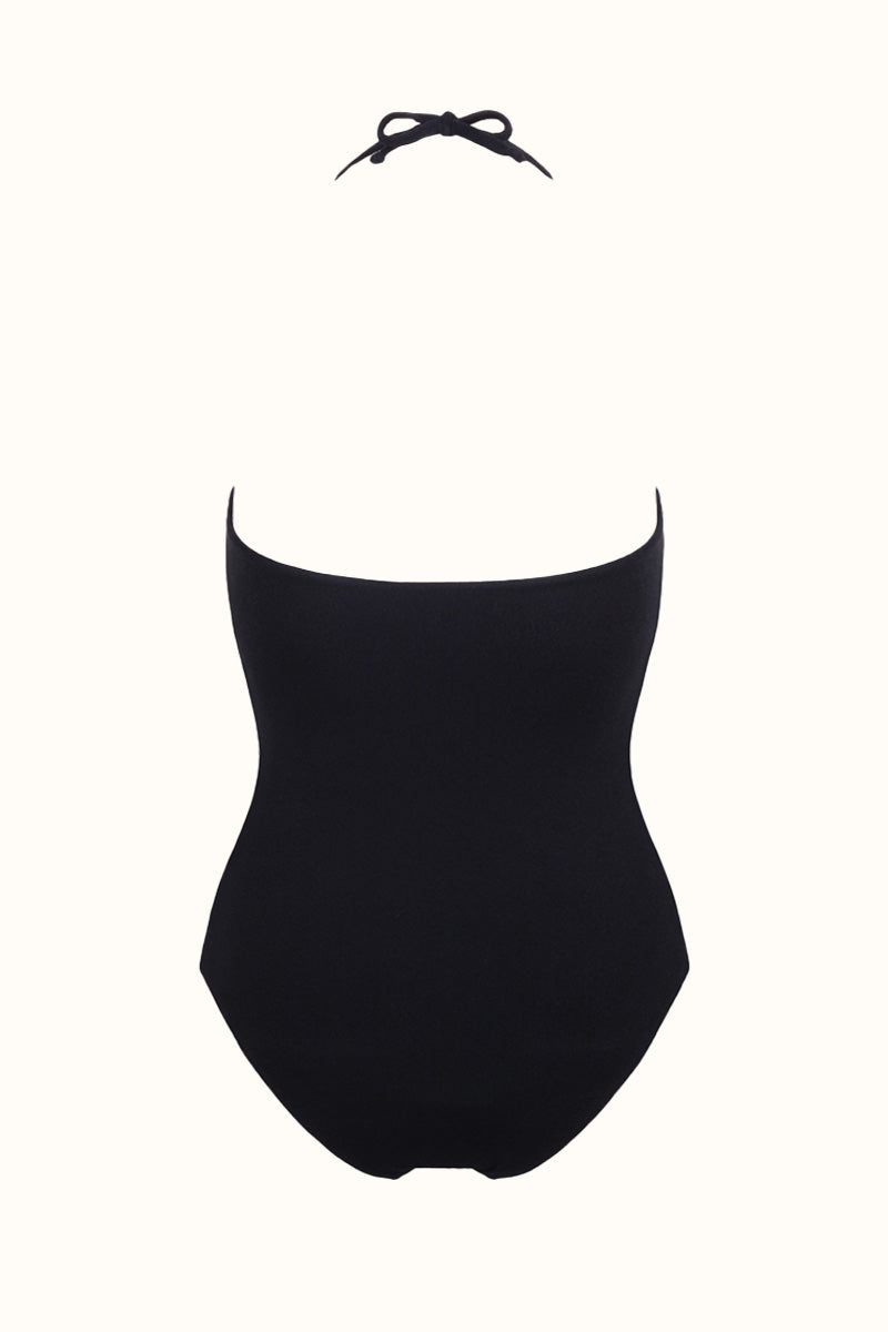 The Coco Terry Strapless Swimsuit ~ Colourblock