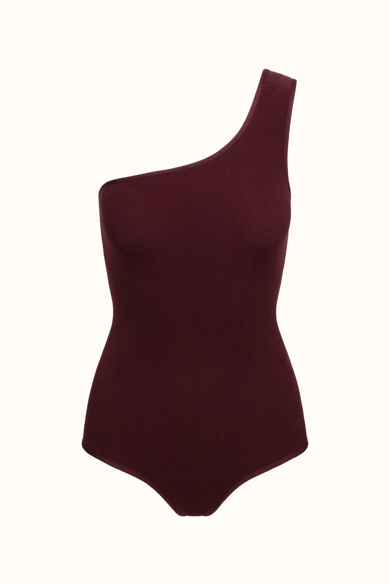 The Coco Terry Asymmetrical Swimsuit ~ Reversible Talia Collins