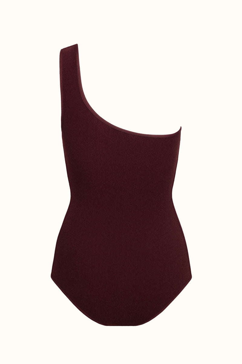 The Coco Terry Asymmetrical Swimsuit ~ Reversible Talia Collins