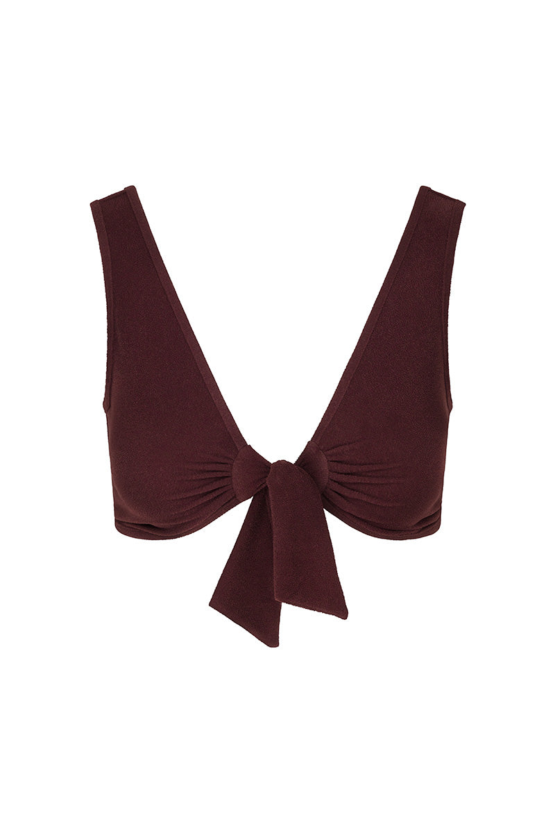 The Coco Terry Bow-Tie Top ~ Reversible