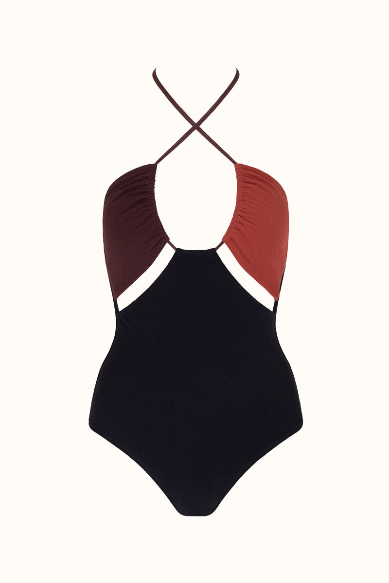 The Coco Terry Elle Swimsuit ~ Colourblock