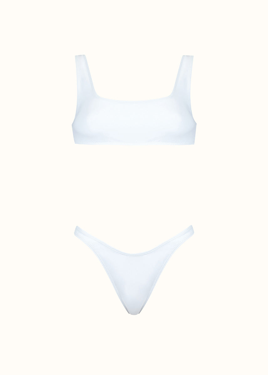 The Athletic Top & Brazilian Thong - Matte Fabric