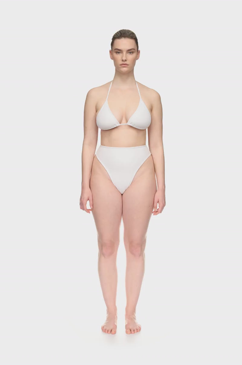 The White Terry High Waisted High-Cut Brief