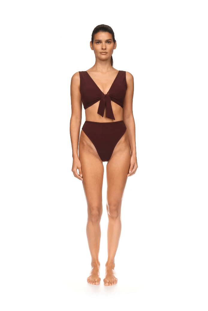 The Coco Terry Bow-Tie Top ~ Reversible