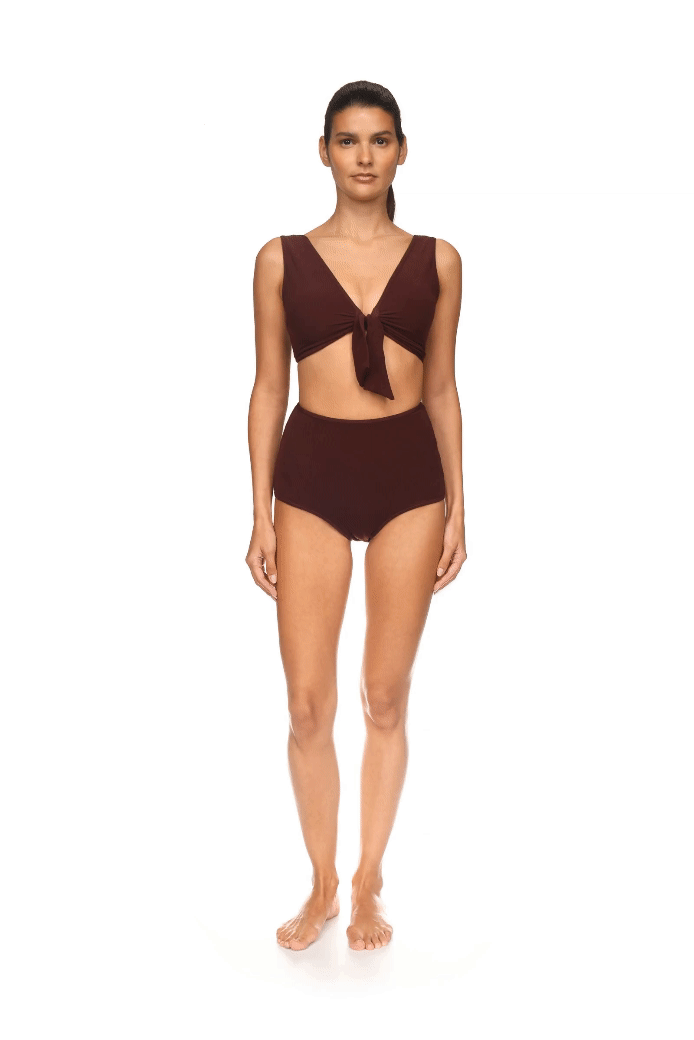 The Coco Terry Bow-Tie Top ~ Reversible