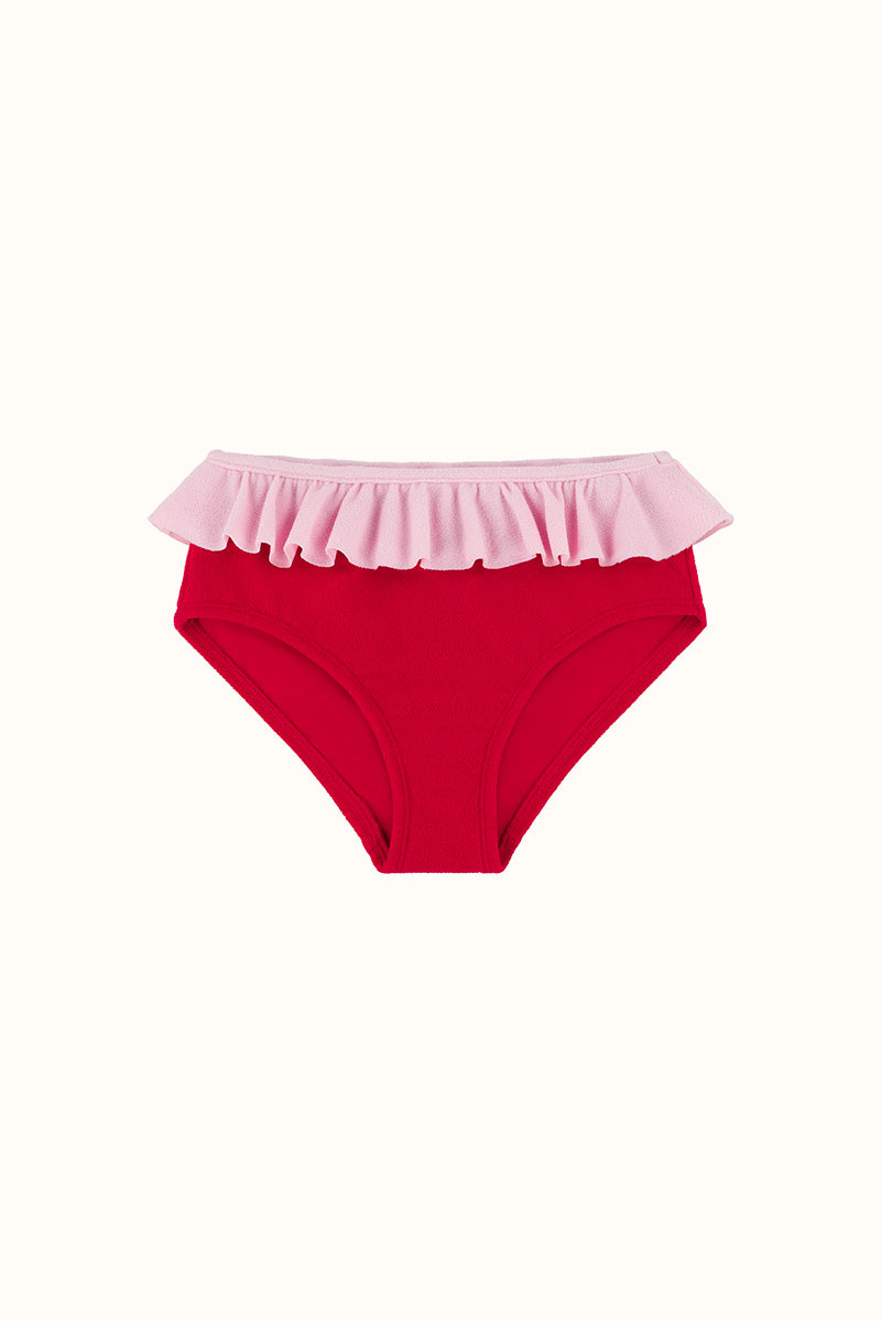 The Mini Red Terry Frill Brief