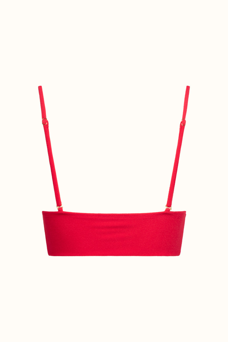 The Red Terry Bralette