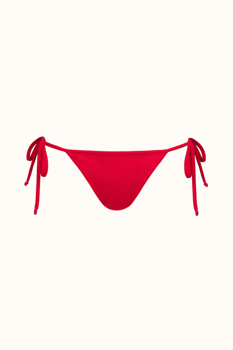 The Red Terry Tie-Me-Up Brief ~ Reversible