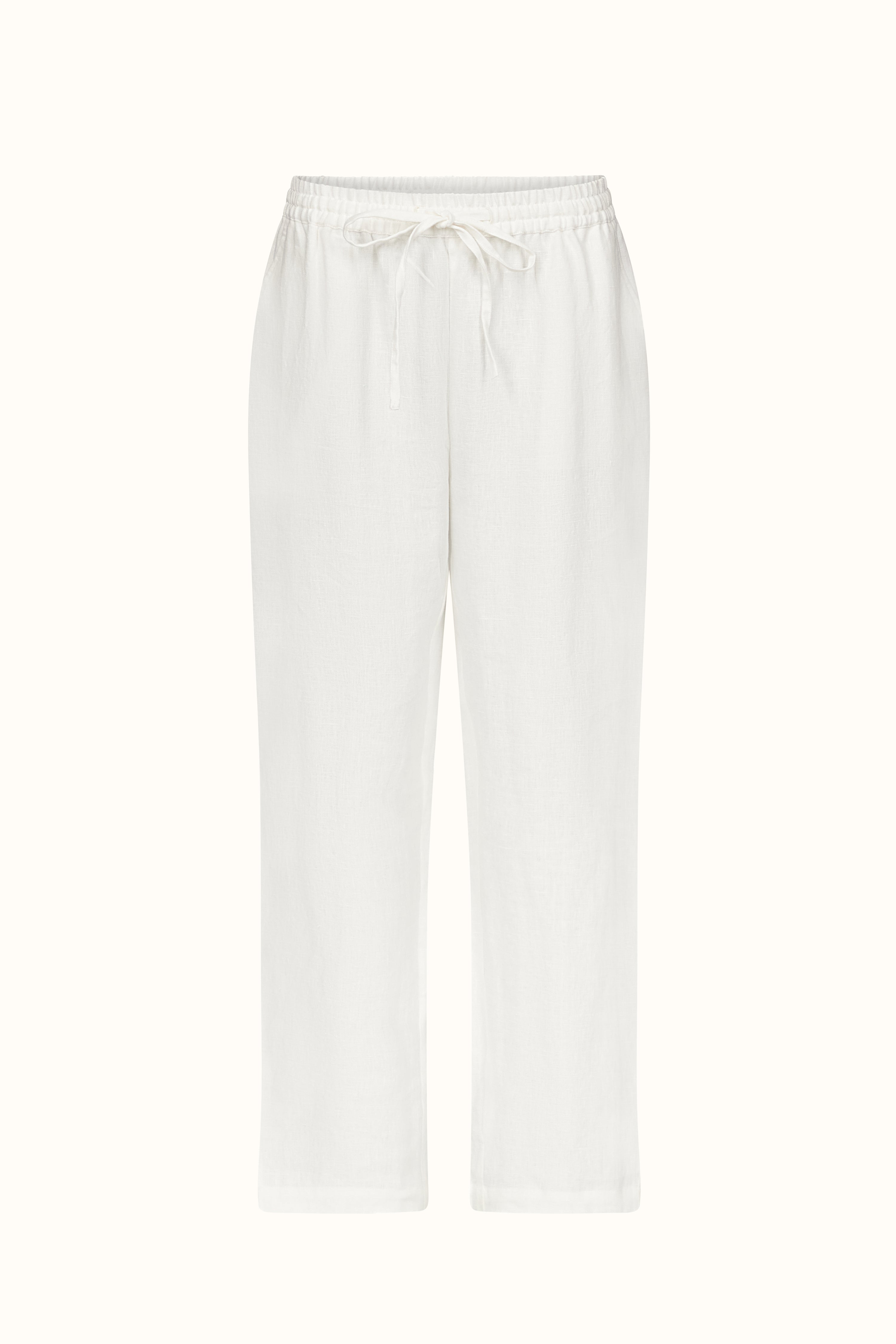 The Lavinia ~ White Linen Pyjama Trousers