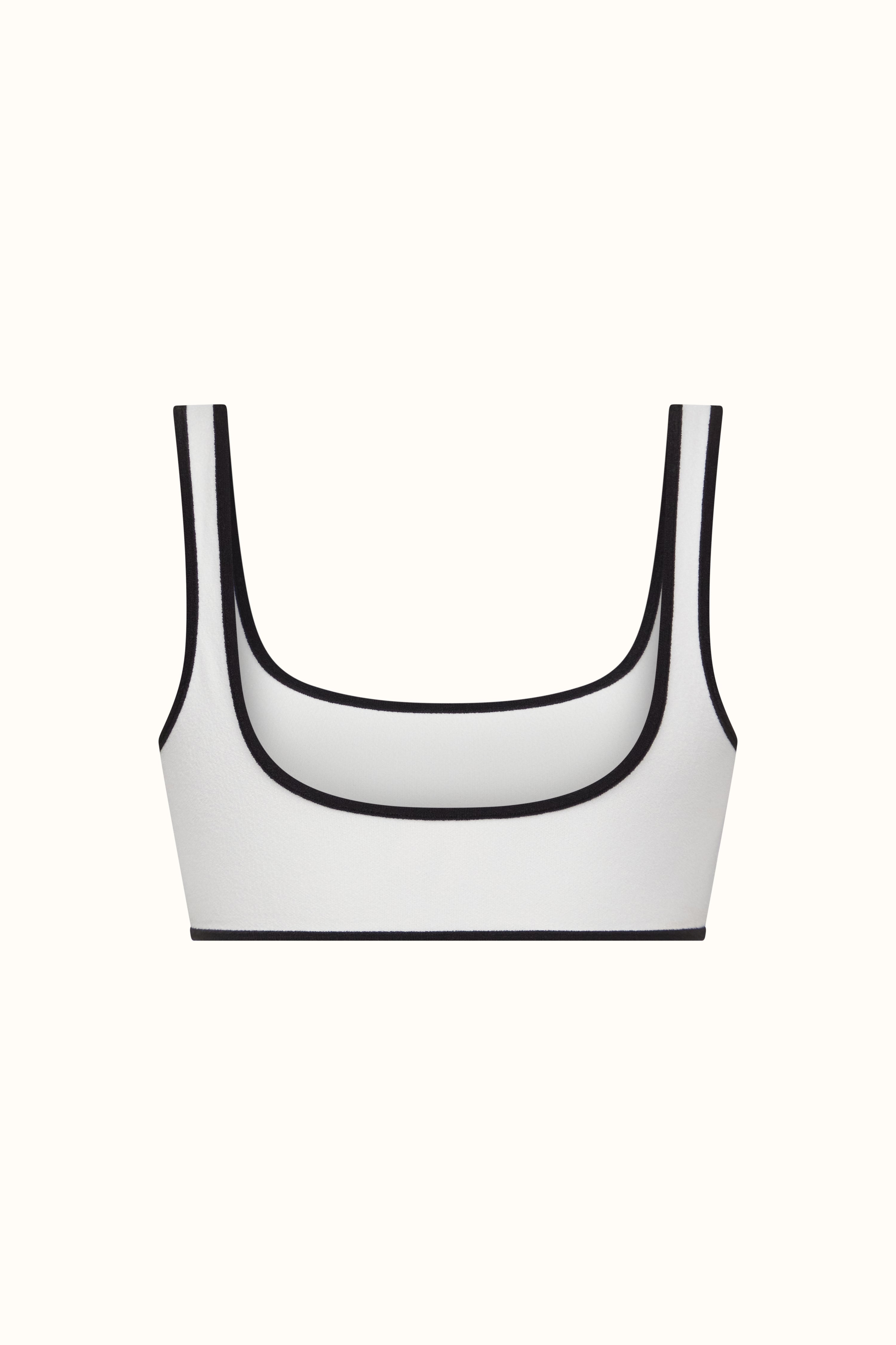 The Black &amp; White Terry Athletic Top