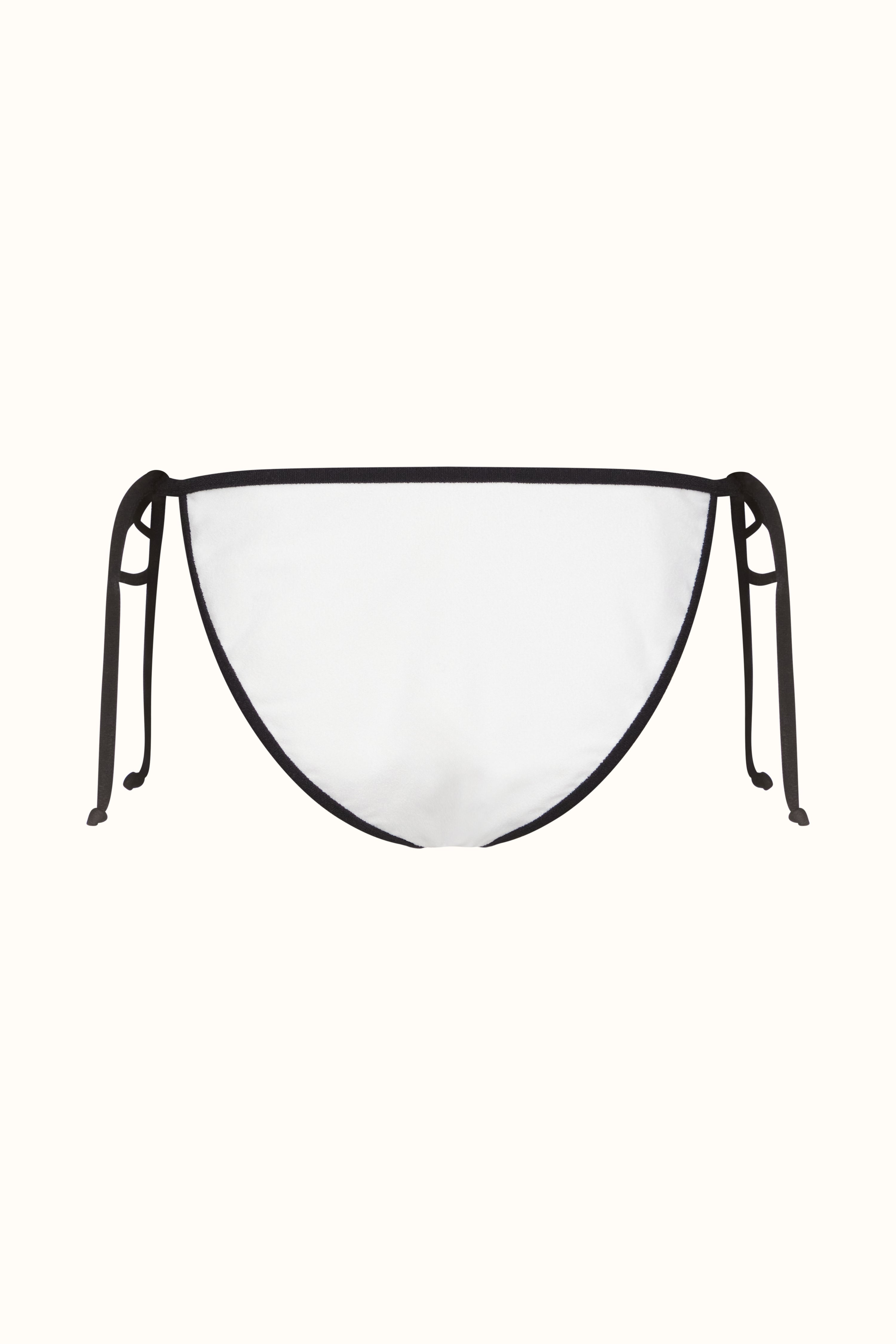 The Black &amp; White Terry Tie-Me-Up Brief