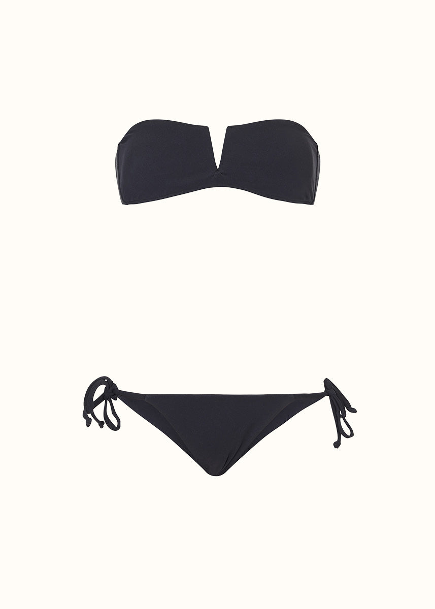The Strapless Top &amp; Tie-Me-Up Brief - Matte Fabric