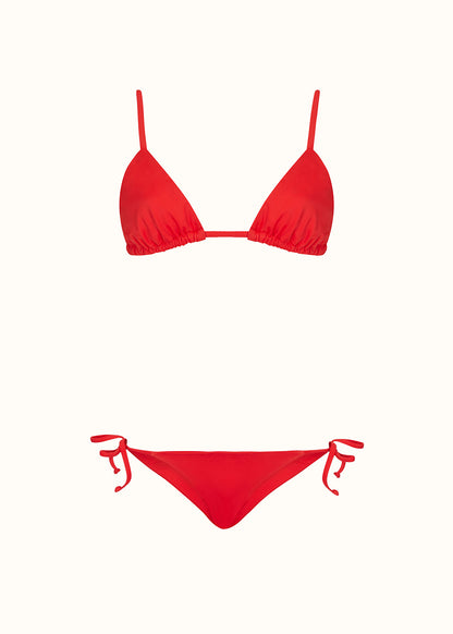 The Triangle Top &amp; Tie-Me-Up Brief - Matte Fabric