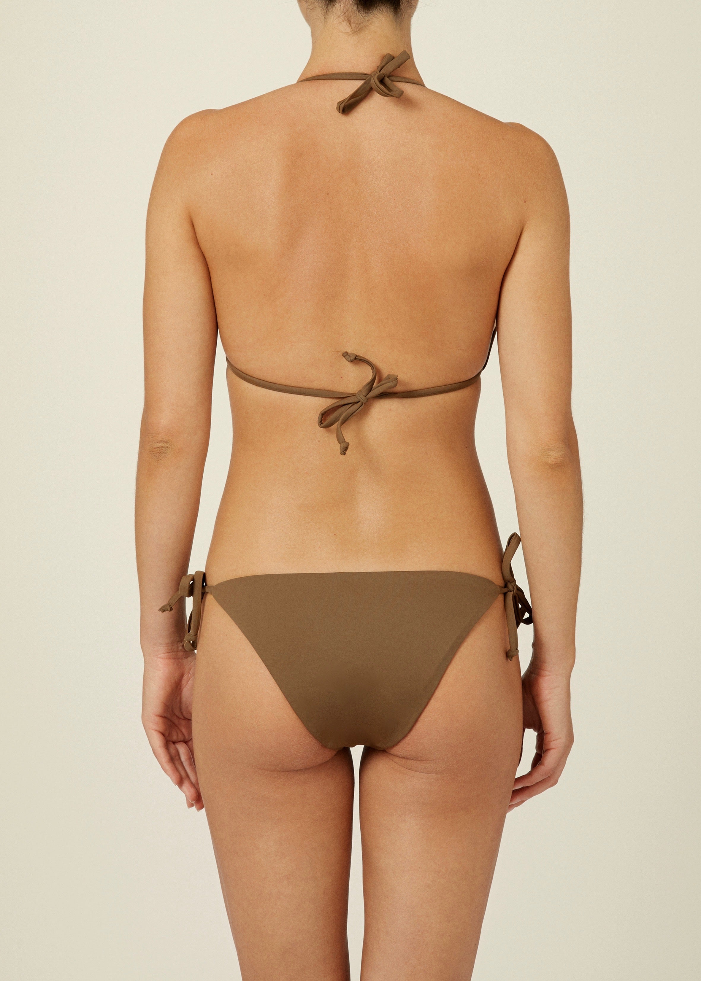 The Triangle Top &amp; Tie-Me-Up Brief - Matte Fabric