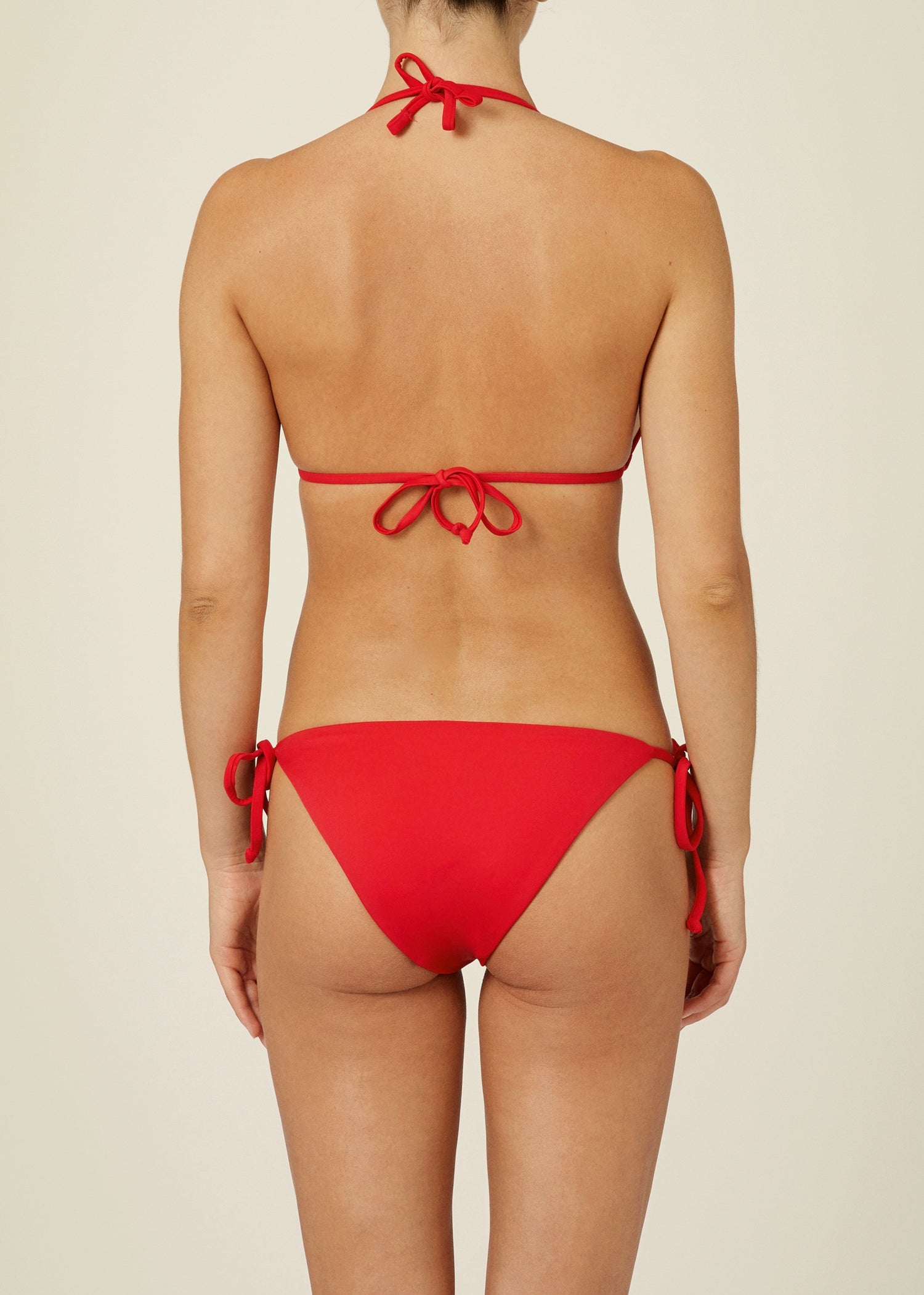 The Triangle Top &amp; Tie-Me-Up Brief - Matte Fabric
