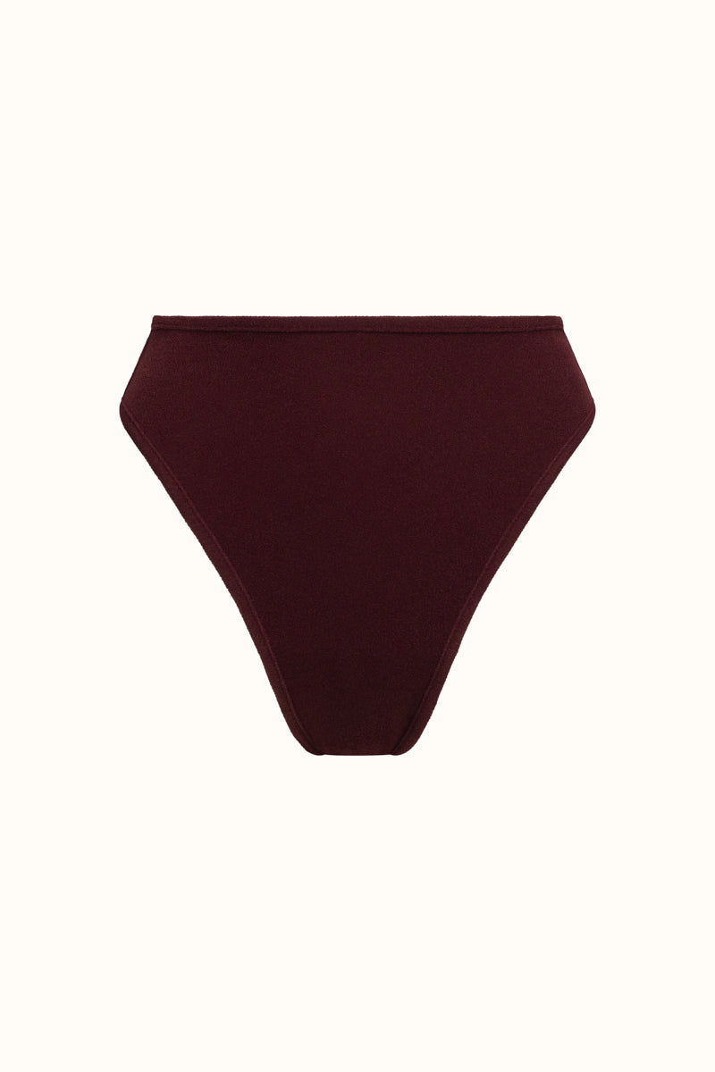 The Coco Terry High Waisted High-Cut Brief ~ Reversible