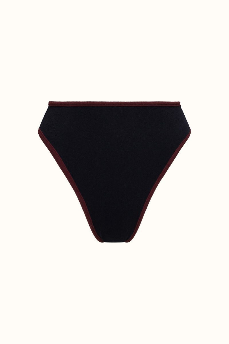 The Coco Terry High Waisted High-Cut Brief ~ Reversible