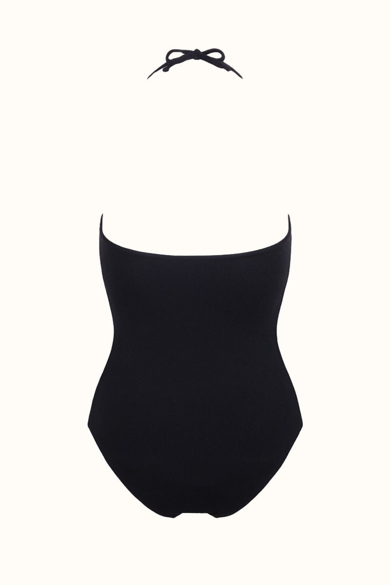The Coco Terry Strapless Swimsuit ~ Colourblock