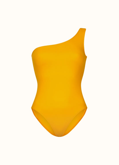 The Asymmetrical High Cut Swimsuit - Matte &amp; Contouring Talia Collins