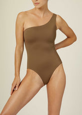 The Asymmetrical High Cut Swimsuit - Matte & Contouring Talia Collins
