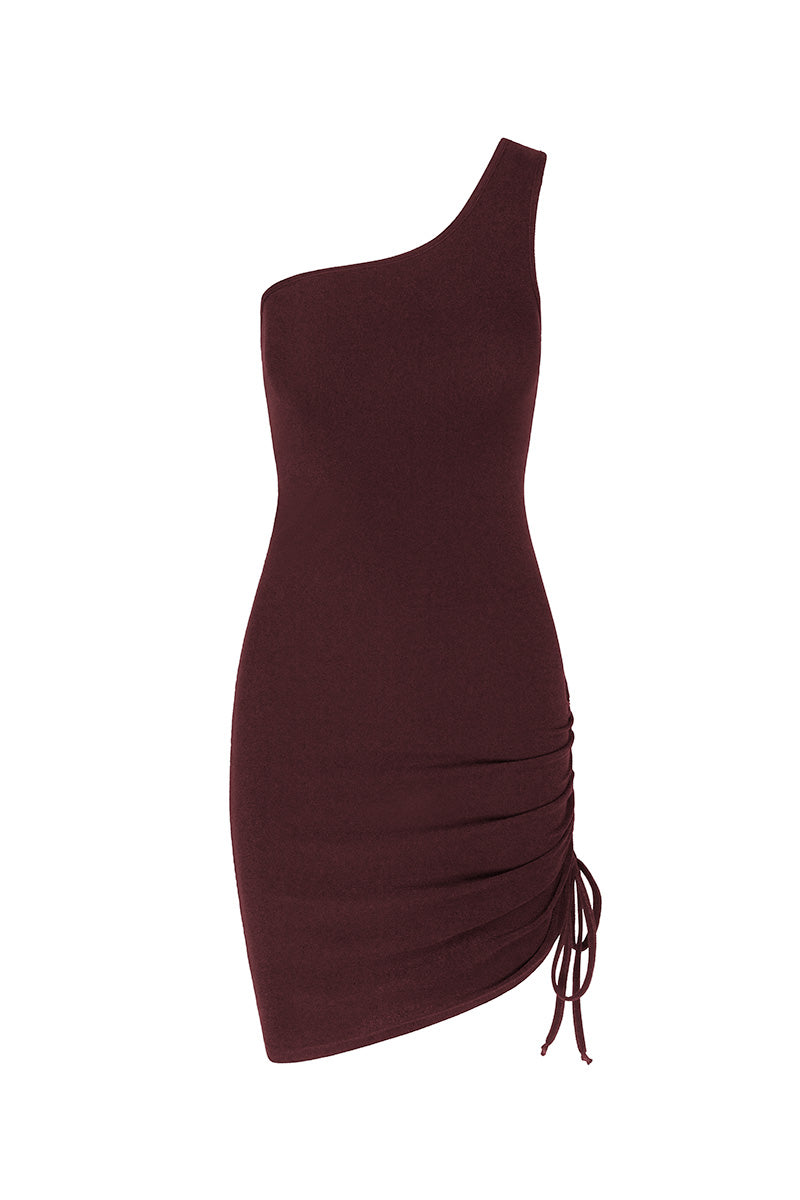 The Coco Terry Asymmetrical Dress Talia Collins