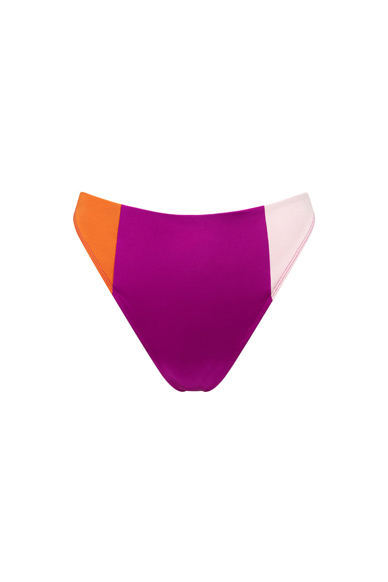 The High Waisted High-Cut Brief 〜 Colourblock