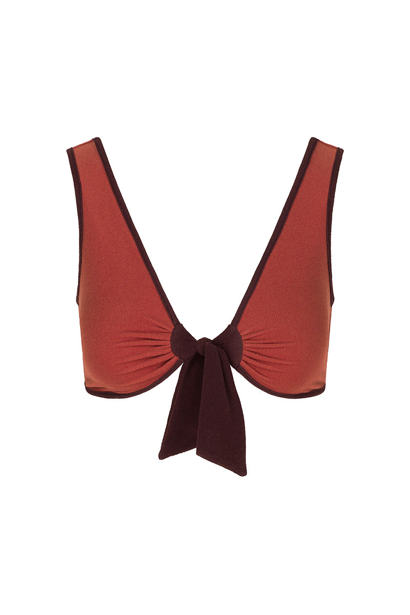 The Coco Terry Bow-Tie Top ~ Reversible